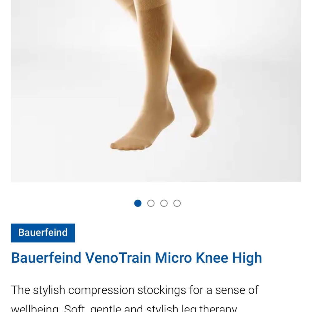 VenoTrain Micro Knee High Socks - Tan